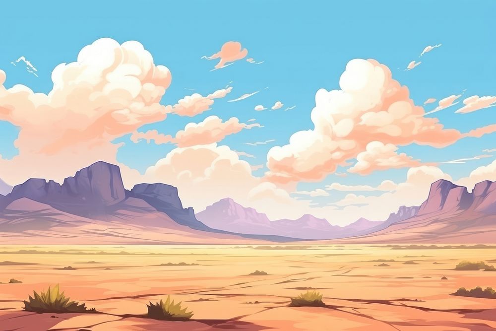 Desert landscape backgrounds outdoors.