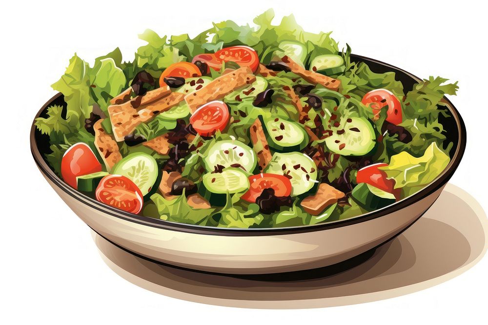 Vegan salad vegetable food meal.