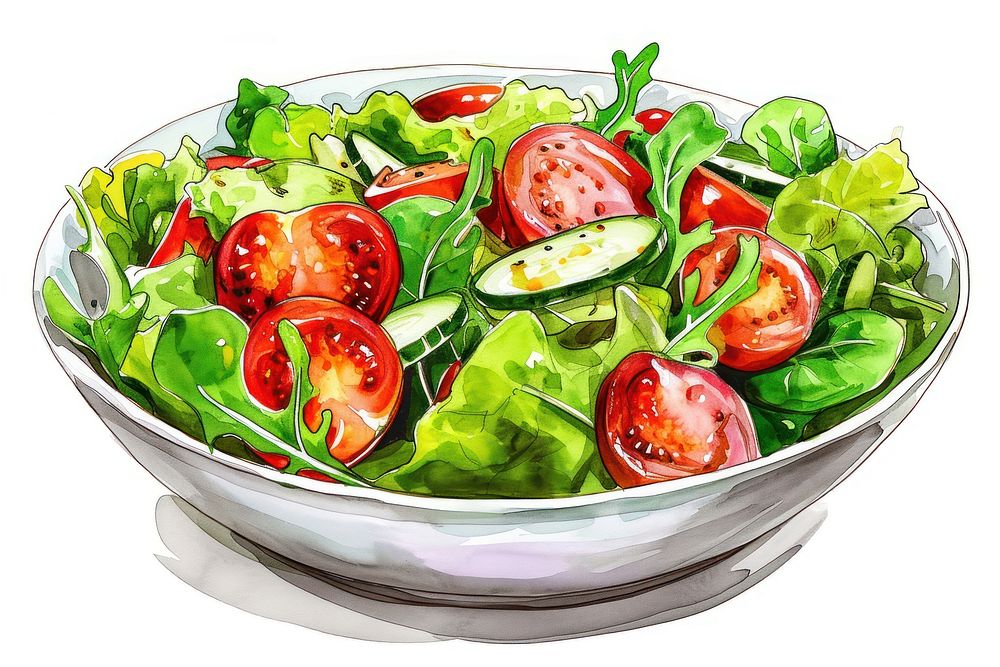 Vegan salad vegetable plate plant.