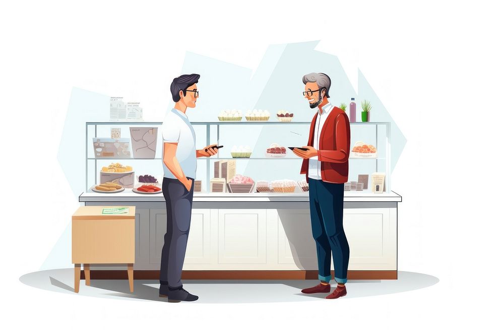 Small business customer talking buying. AI generated Image by rawpixel.