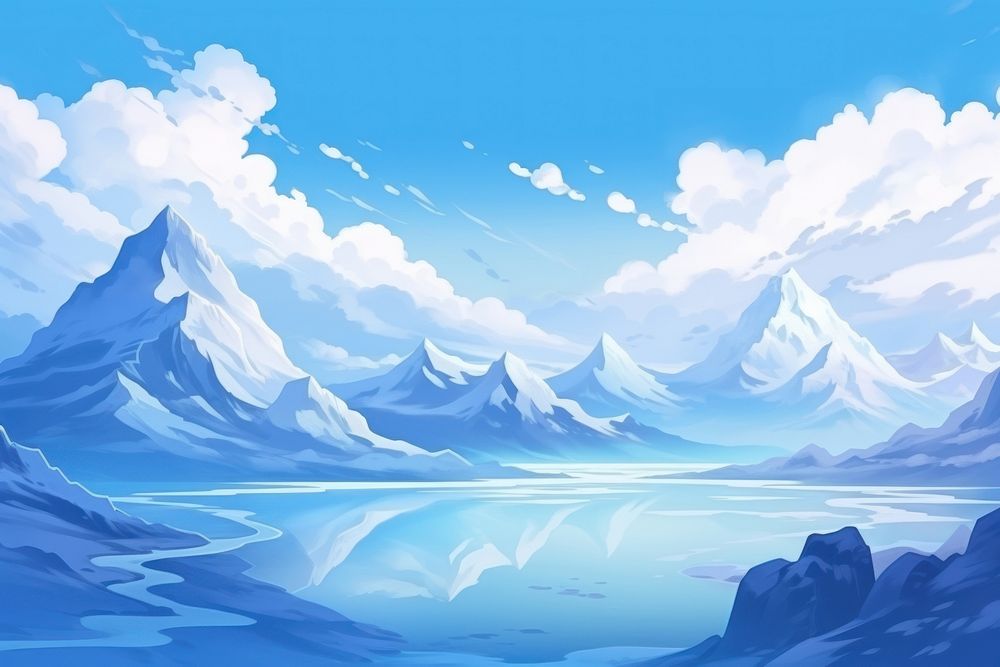 Snow mountain landscape backgrounds outdoors.