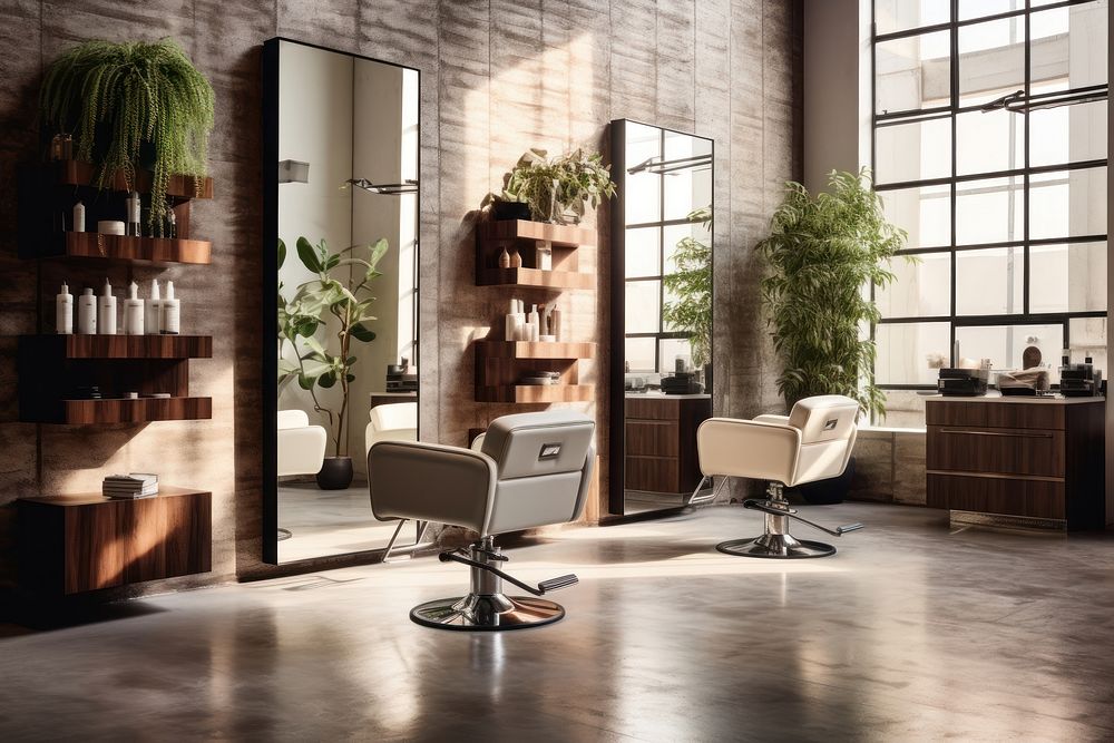 Modern hair salon barbershop furniture chair.