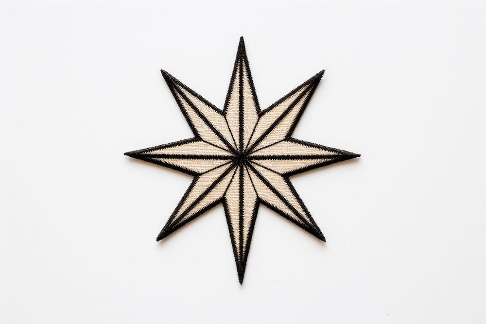 Star in embroidery style creativity echinoderm dartboard.