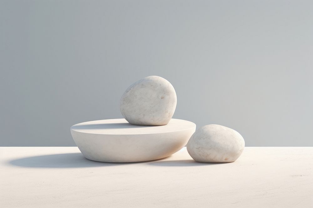 Stone podium white simplicity porcelain.