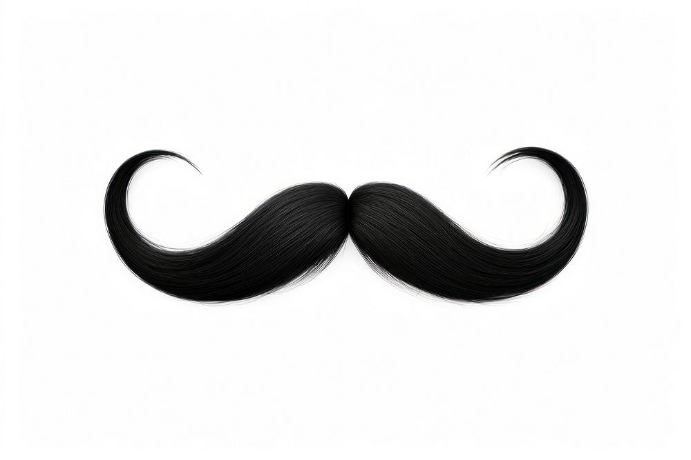Mustache mustache black white background.