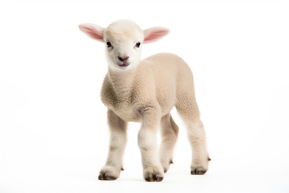 Baby Lamb livestock animal mammal.