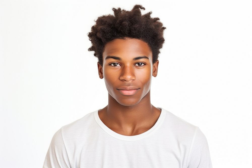 Teenager of a handsome black man portrait adult photo.
