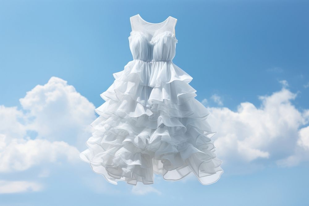 Tiered Mini Dress dress sky outdoors.