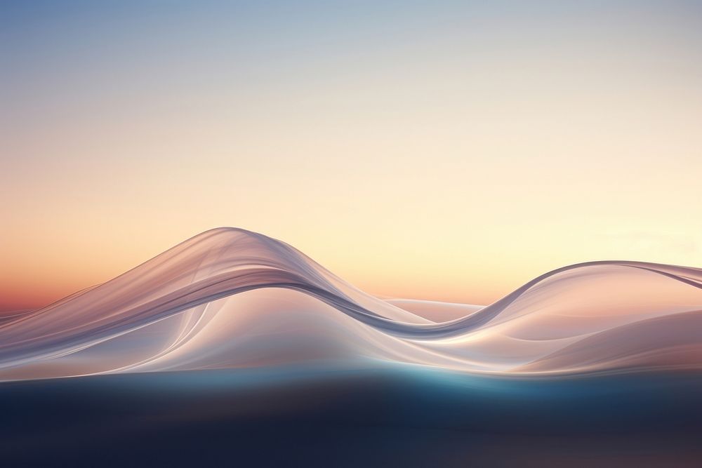 A white glow wave line sky outdoors nature. AI generated Image by rawpixel.