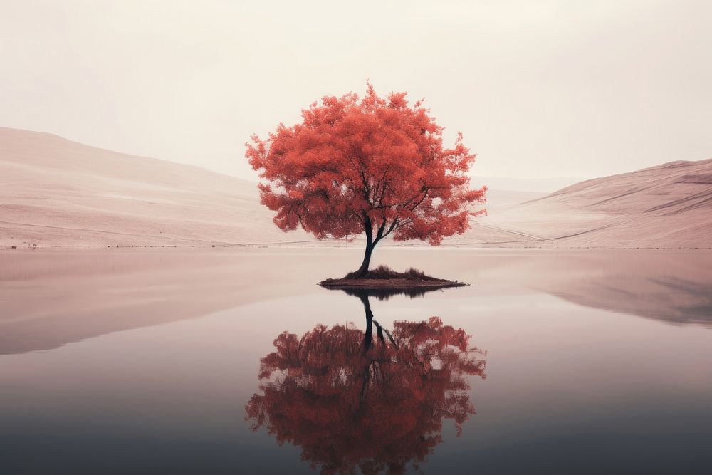  Autumn nature landscape outdoors. AI generated Image by rawpixel.