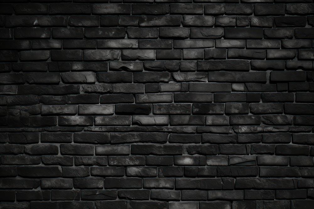 PNG Black brick wall architecture backgrounds repetition. AI generated Image by rawpixel.