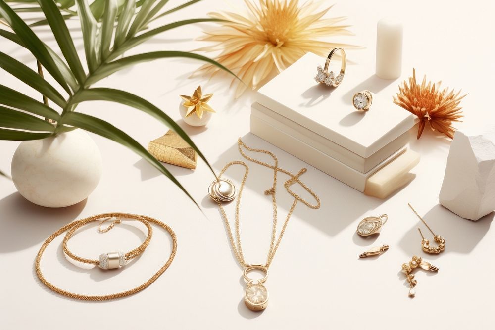 Jewelry jewelry necklace arrangement.