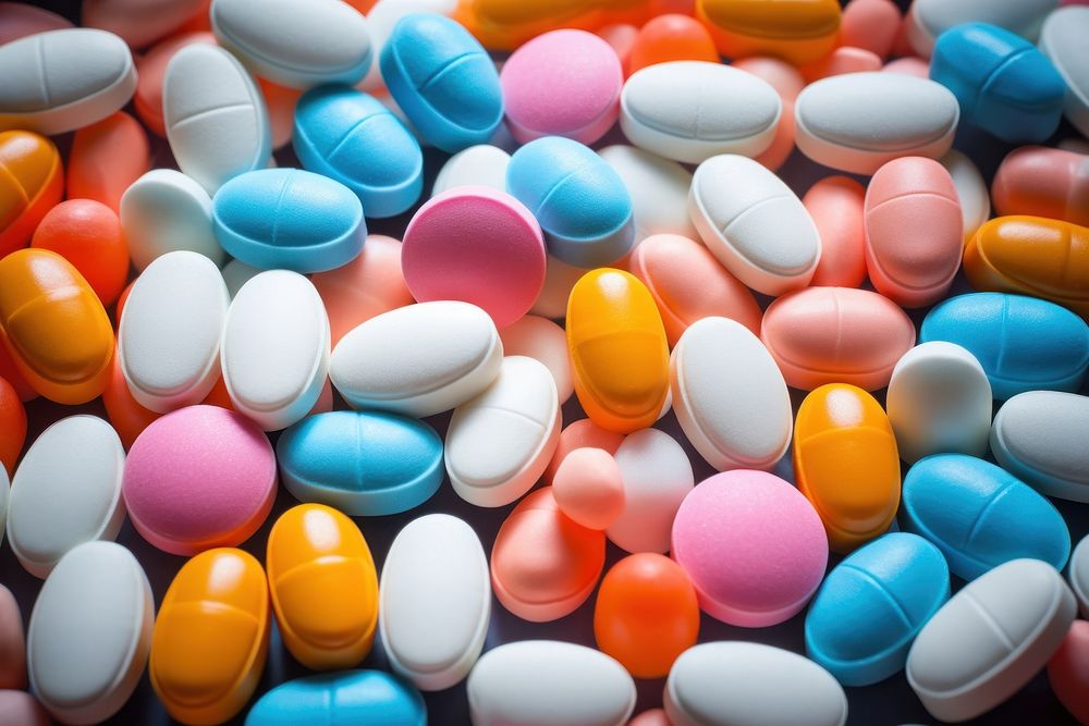 Medicinal pills backgrounds medication abundance. AI generated Image by rawpixel.