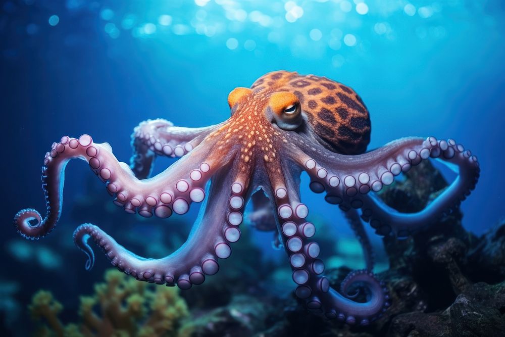 Octopus outdoors animal sea.