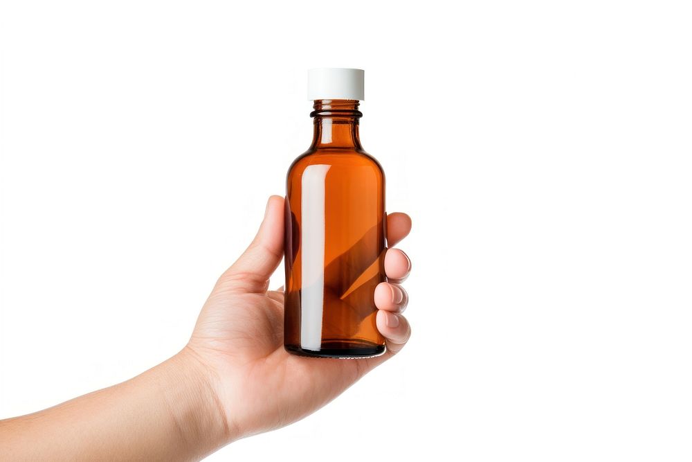 Bottle medicine cosmetics perfume holding. AI generated Image by rawpixel.