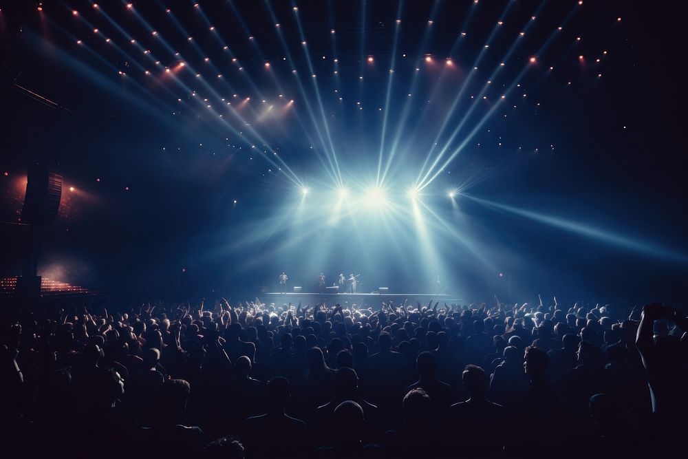 Concert audience light stage. | Free Photo - rawpixel