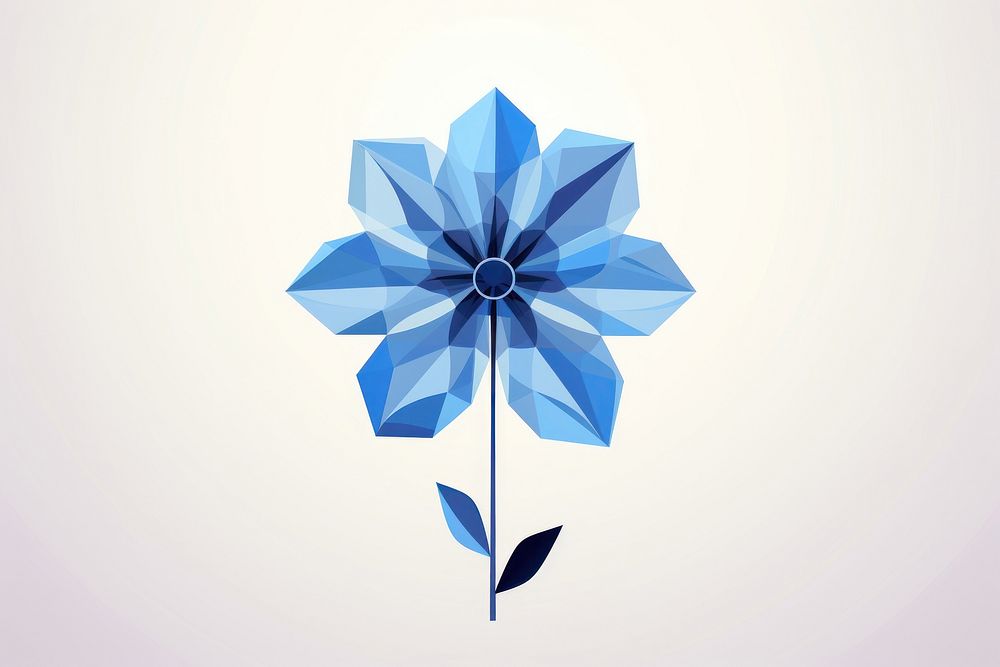 Blue flower nature symbol blue.