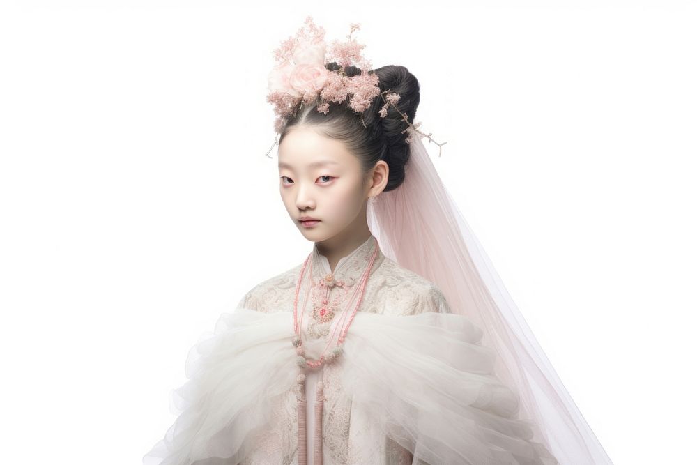 Asian princess portrait fashion wedding. AI generated Image by rawpixel.