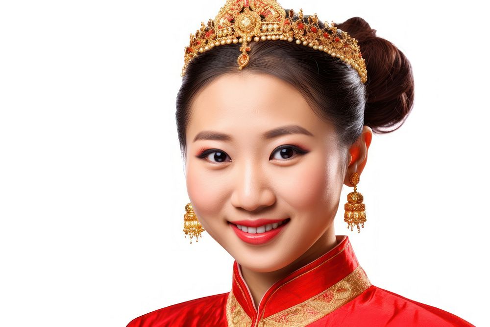 Asian princess jewelry tiara adult. AI generated Image by rawpixel.