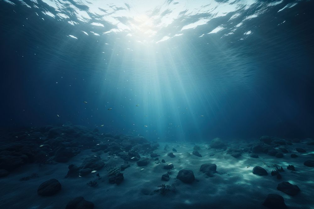 Undersea underwater outdoors nature. AI generated Image by rawpixel.