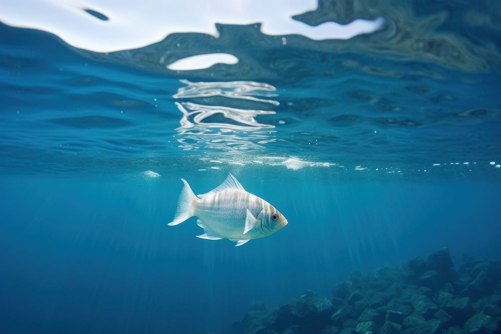 Ocean fish sea underwater undersea. AI generated Image by rawpixel.