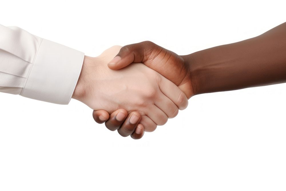 Handshake handshake white background agreement.