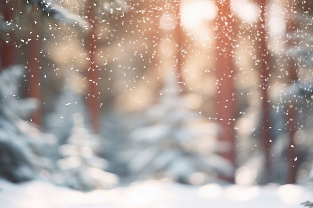  Pine tree forest snow outdoors winter. AI generated Image by rawpixel.