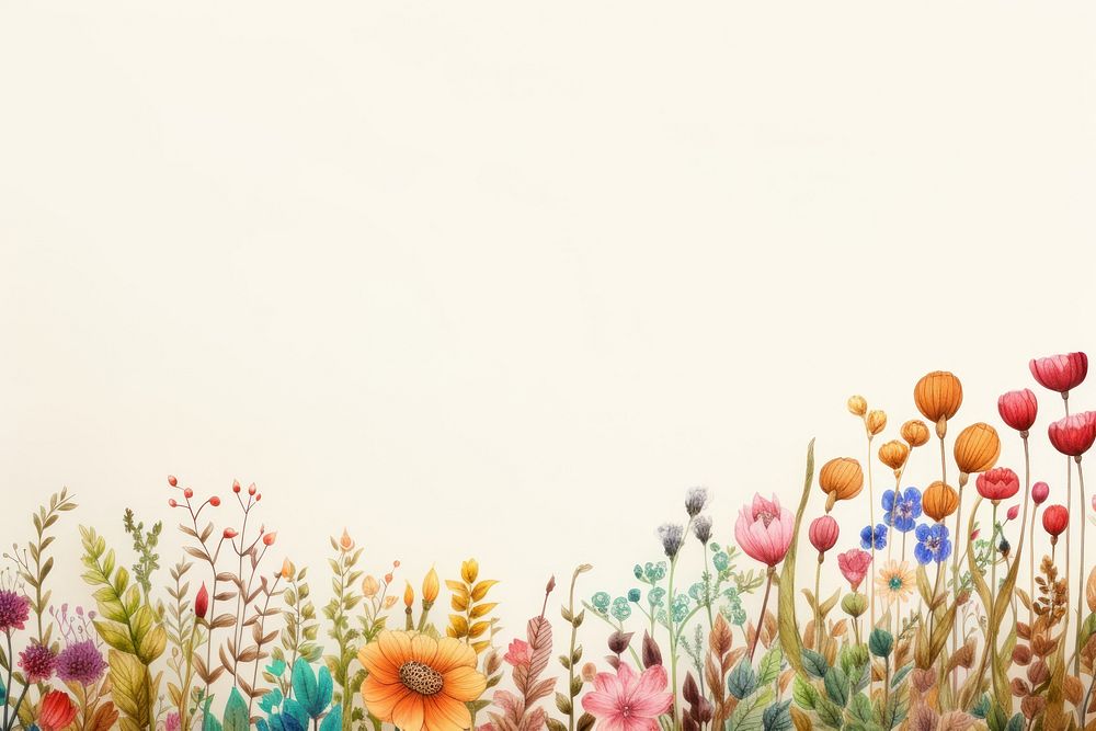  Flower garden backgrounds outdoors pattern. AI generated Image by rawpixel.