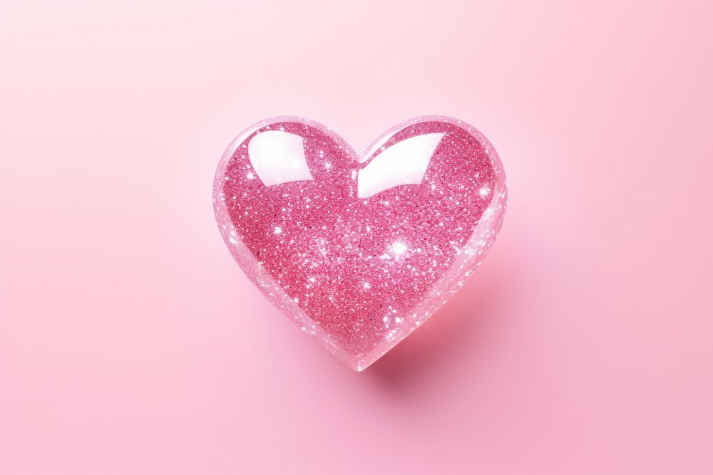  Heart jewelry pink pink background. AI generated Image by rawpixel.