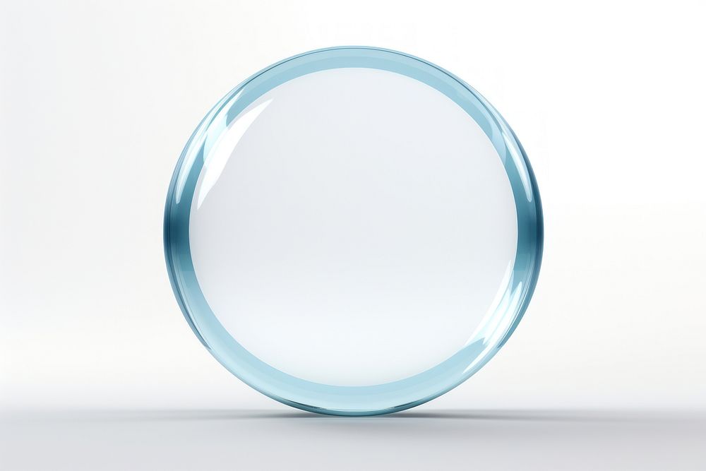 Circle shape transparent sphere glass.