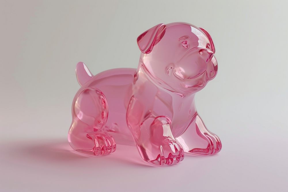 Dog icon transparent figurine representation.