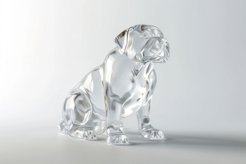 Dog icon transparent figurine animal.