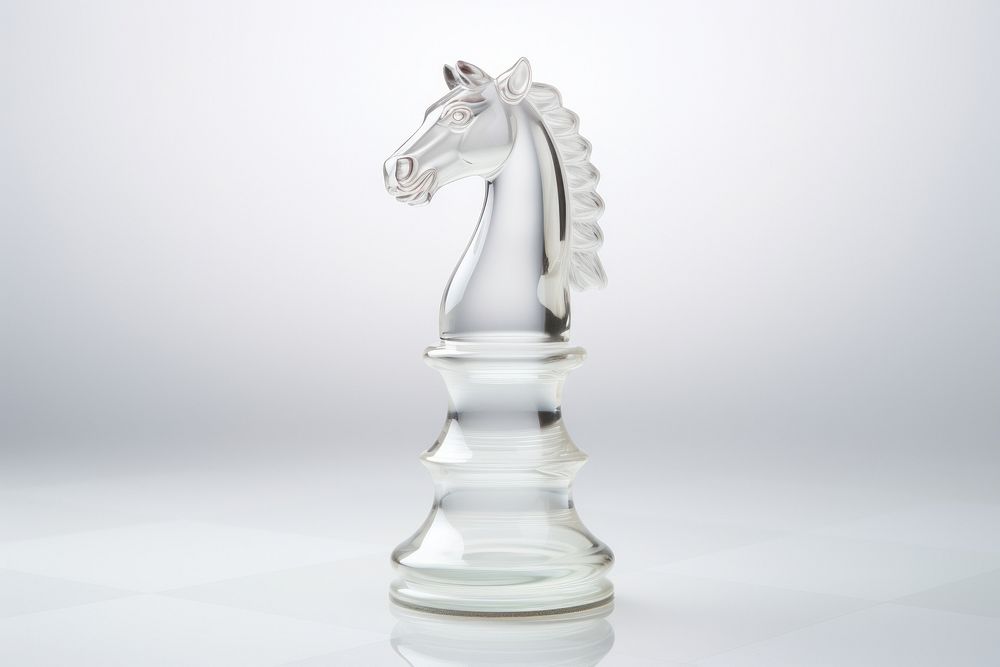 Horse chess shape animal mammal white.