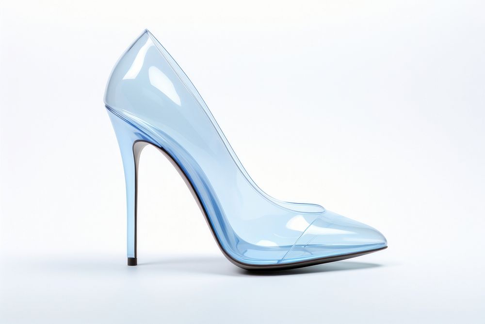 High heel footwear white shoe.