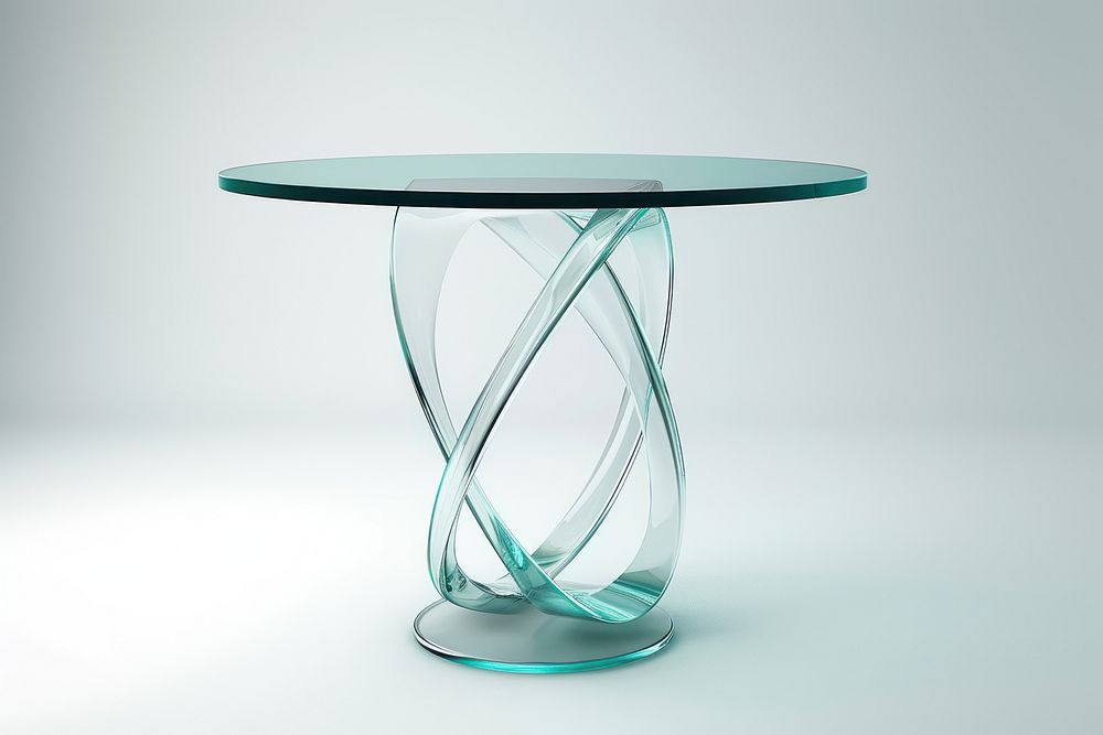 Table furniture glass elegance.