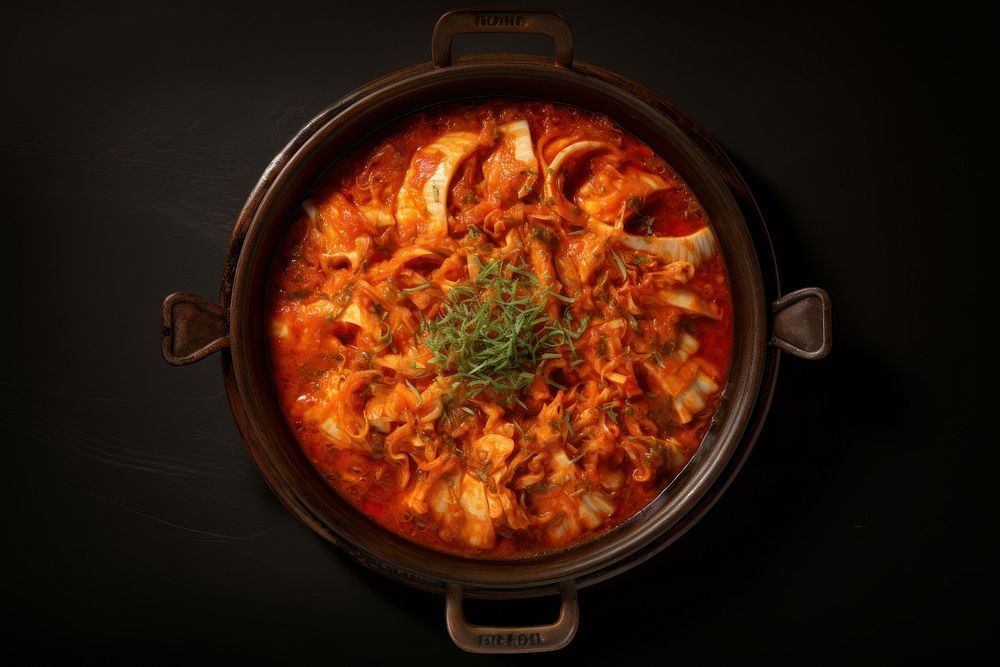Kimchi food stew meal.