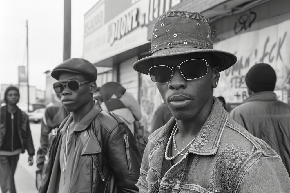 Young african american men sunglasses portrait street.