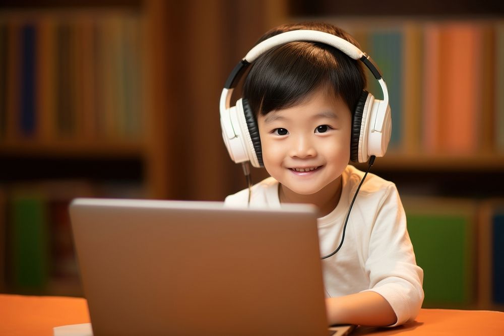 South east asian headphones computer laptop.