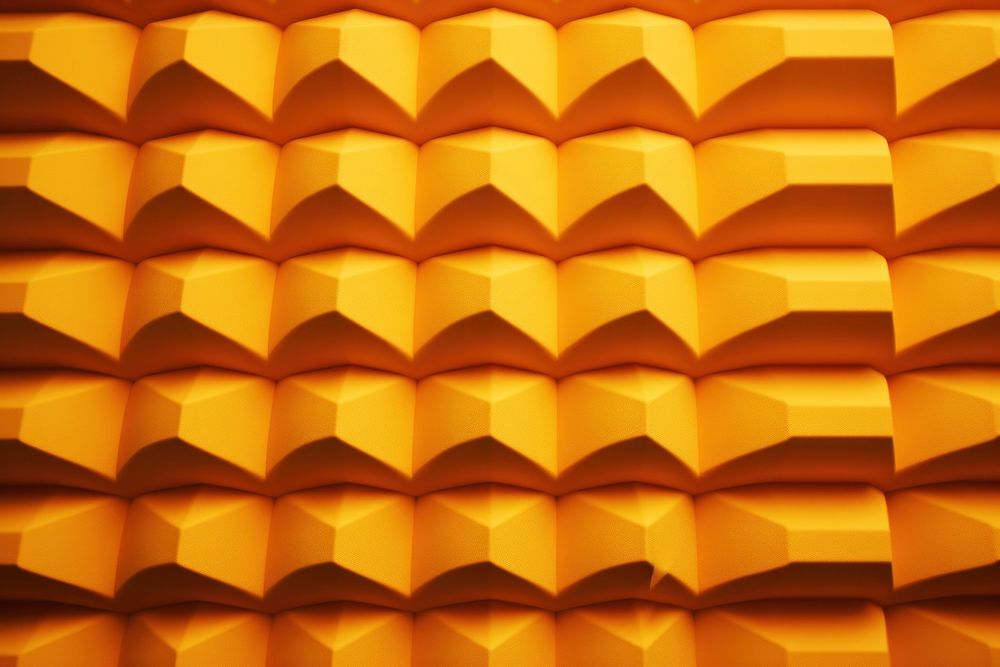  Acoustic foam panel texture backgrounds yellow architecture. AI generated Image by rawpixel.
