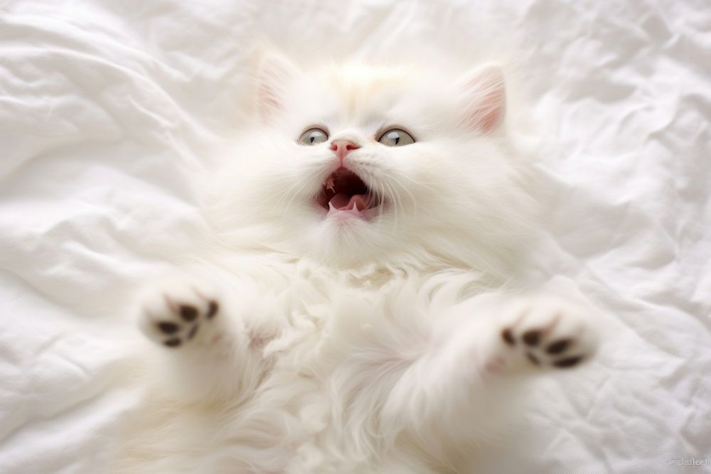 Kitten mammal animal white.
