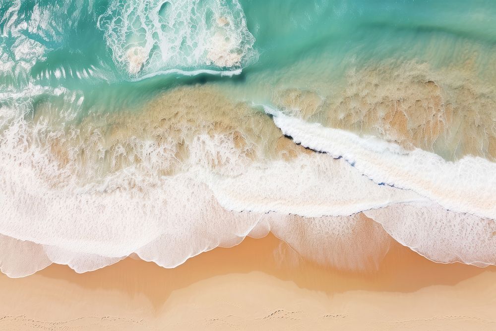  Ocean outdoors nature beach. AI generated Image by rawpixel.