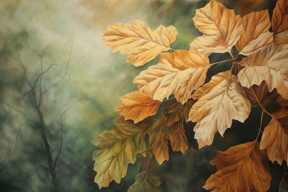Leaf backgrounds outdoors painting.
