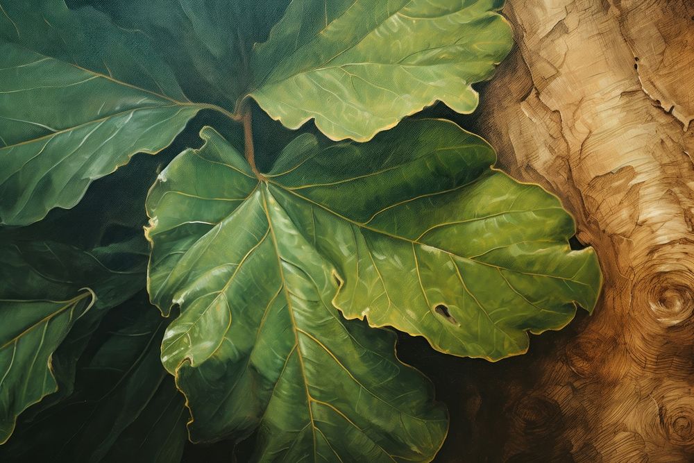 Leaf backgrounds painting plant.