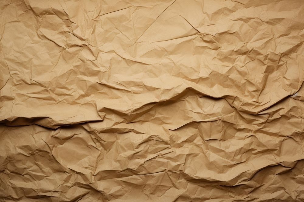 Wrinkled paper Brown paper backgrounds wrinkled.