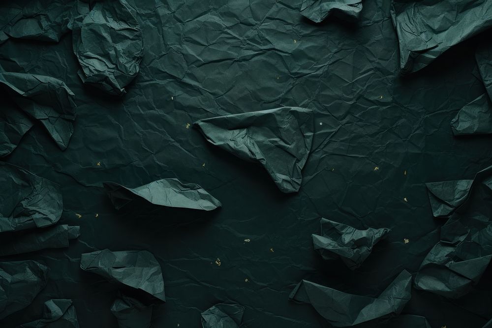 Crumpled Dark green paper Washi backgrounds.