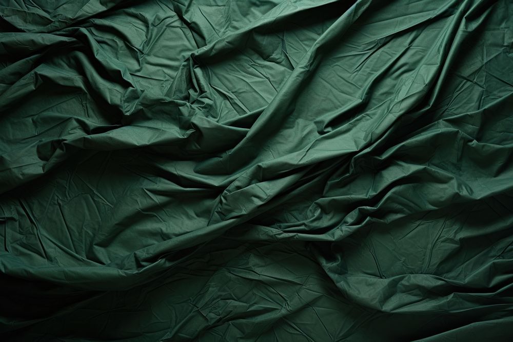 Crumpled Dark green paper Kinwashi backgrounds.