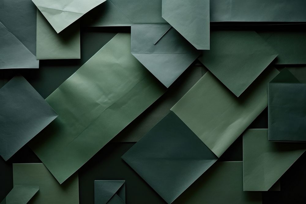Fold Dark green paper Washi backgrounds.