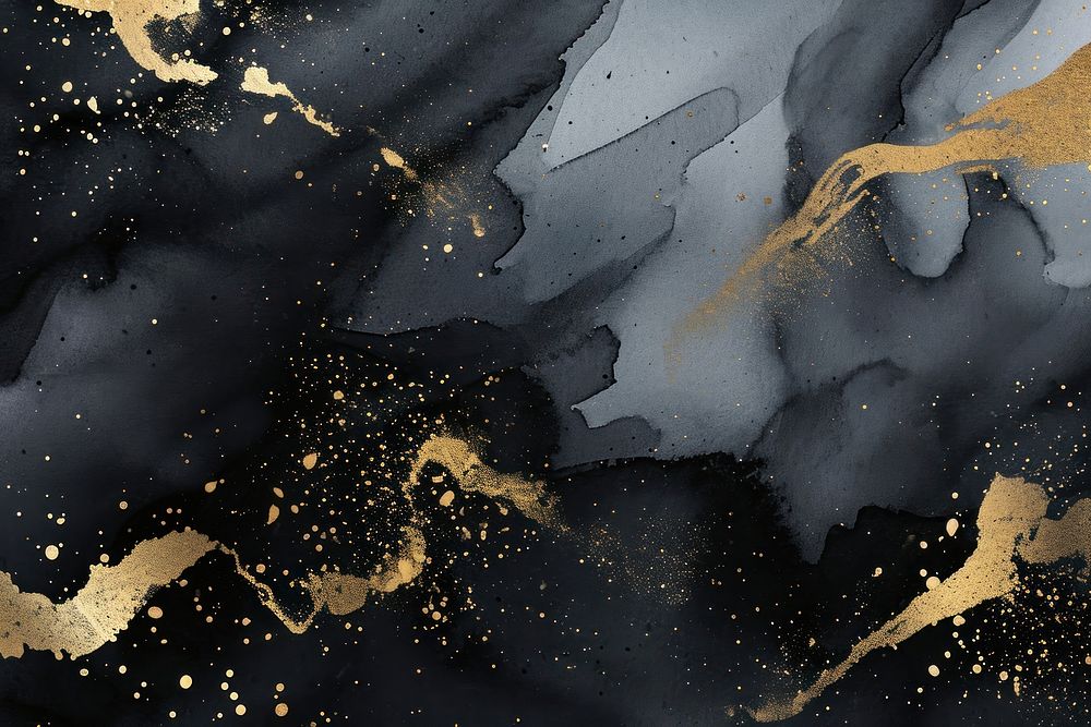 Black abstract watercolor backgrounds astronomy textured.