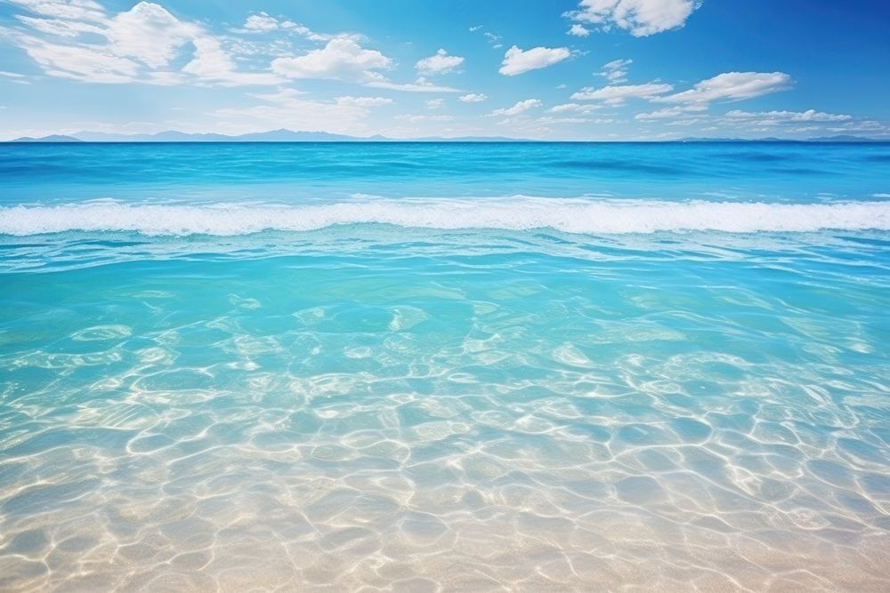  Blue beach sea backgrounds. AI generated Image by rawpixel.