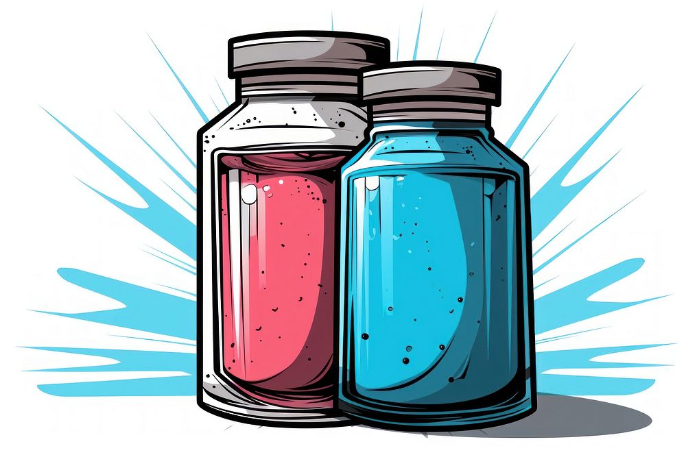 Supplement bottle jar white background biotechnology. AI generated Image by rawpixel.
